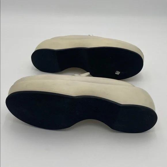 Free people Winston Cream platform Loafers women 38 Silp on Y2K leather retro - Picture 7 of 14